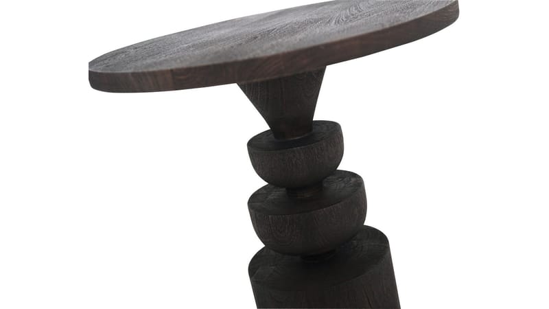 Sidebord Almare Antikbrun Ø47 cm - Antikbrun - Møbler - Borde - Aflastningsbord - Lampebord