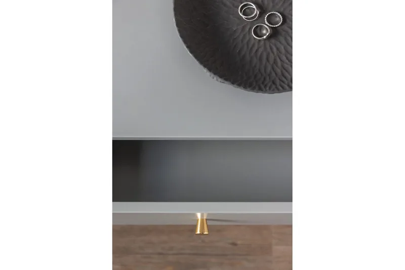 Sidebord Bakal Lysegrå - Lysegrå - Møbler - Borde - Aflastningsbord - Lampebord