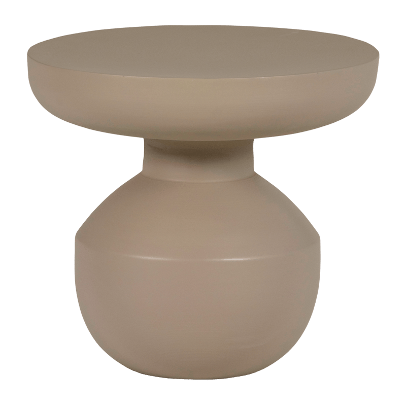 Sidebord Bova 45 cm rundt, Brun