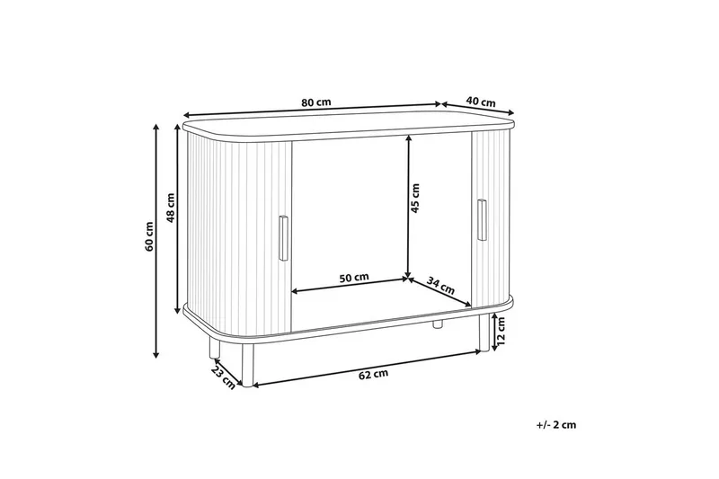 Sidebord Bradley - Møbler - Borde - Aflastningsbord - Lampebord