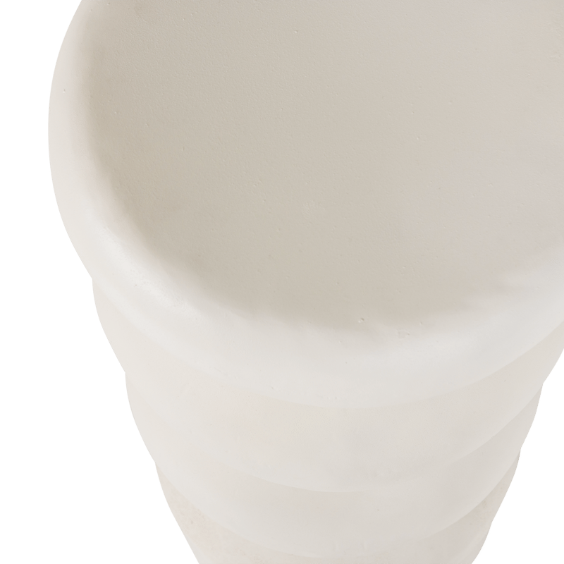 Sidebord Brilo 29 cm rundt - Creme - Møbler - Borde - Aflastningsbord - Lampebord