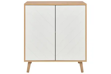 Sidebord Bristow Hvid, Lys Træ - Hvid, Lys Træ - Møbler - Borde - Aflastningsbord - Lampebord