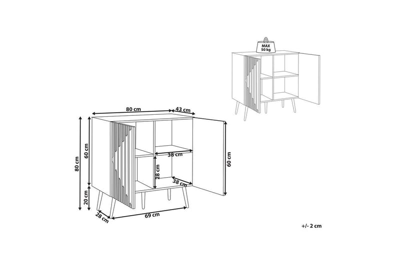 Sidebord Dalcross - Møbler - Borde - Aflastningsbord - Lampebord