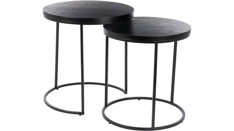 Sidebord Dover ø50 / 54 cm, Sort ask