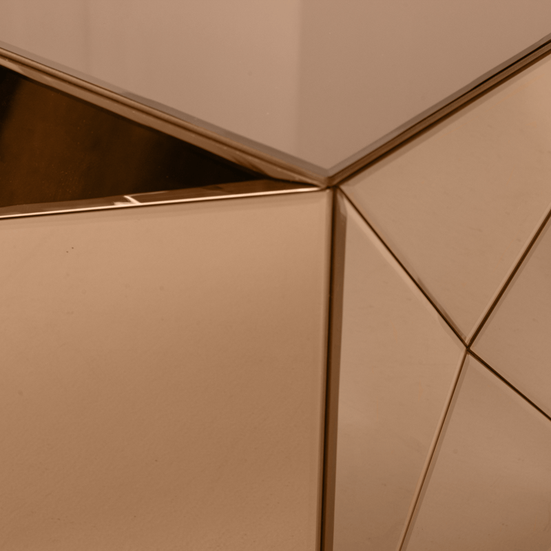 Sidebord Glintz 40 cm - Brun - Møbler - Borde - Aflastningsbord - Lampebord