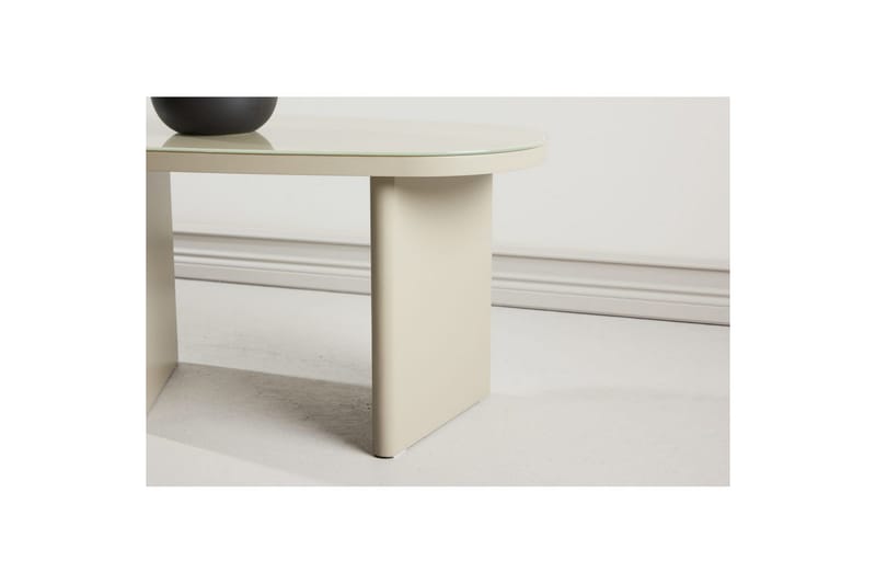 Sidebord Grønvik - Beige, 70 x 45 - Møbler - Borde - Aflastningsbord - Lampebord