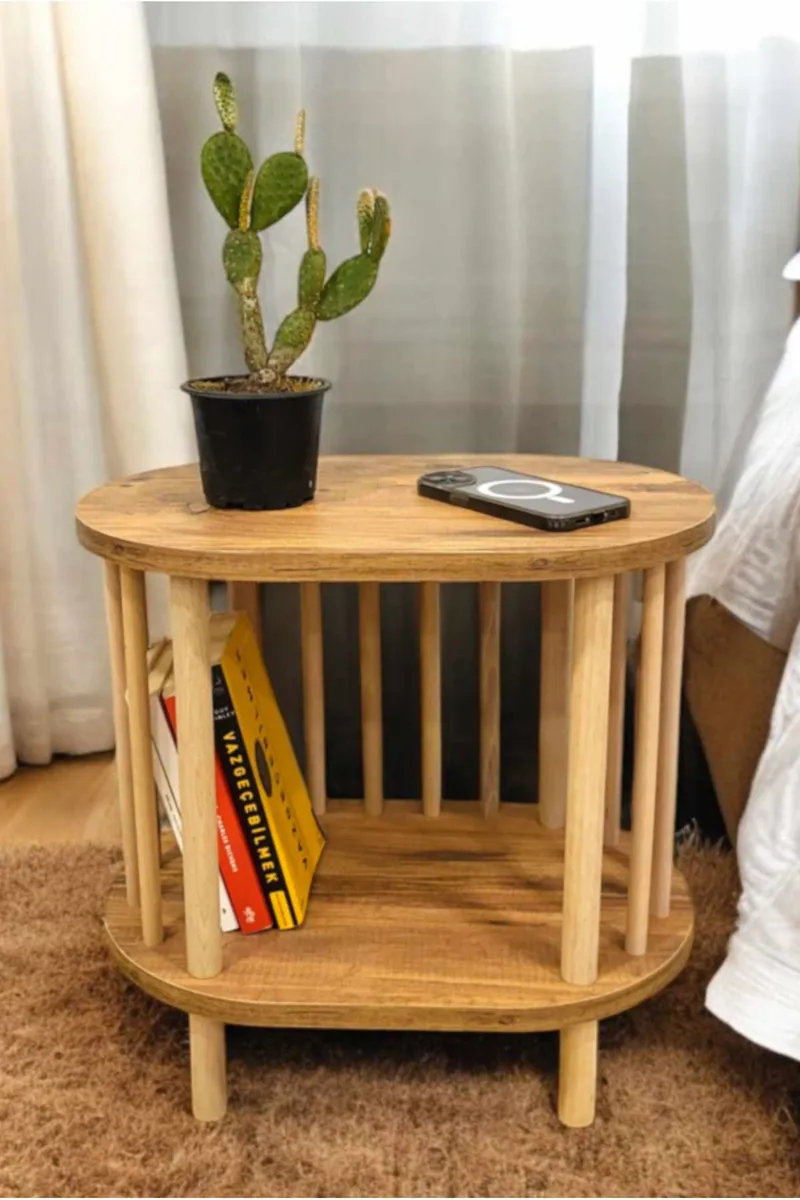 Sidebord Hanah Home Pika (45 x 43 x 30 cm) Fyrretræ, Fyrretræ