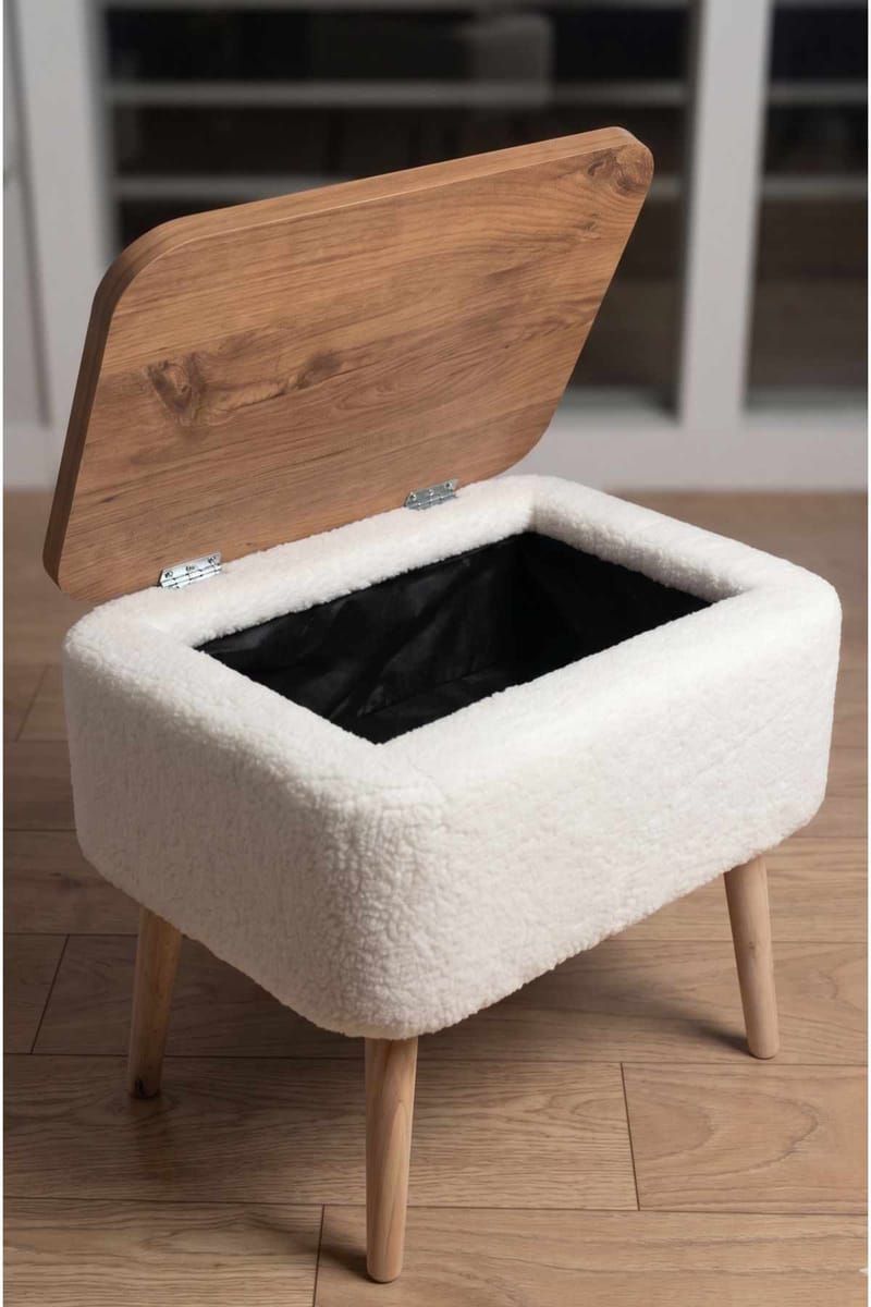 Sidebord Hanah Home Parkway Small (60 x 65 x 30 cm) Hvid - Hvid - Møbler - Borde - Aflastningsbord - Lampebord