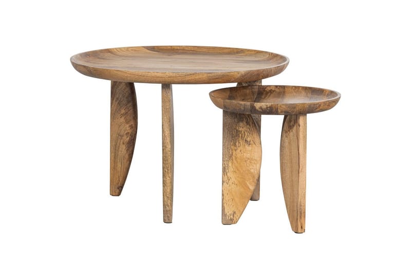 Sidebord High Heels sæt med 2 - Natur - Møbler - Borde - Aflastningsbord - Lampebord