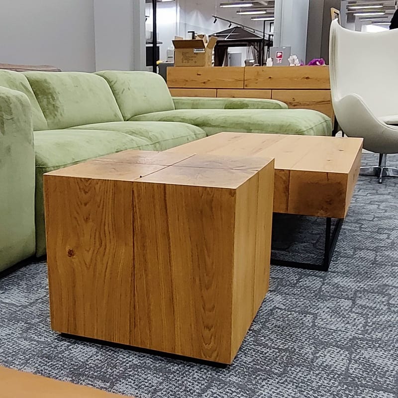 Sidebord HOME4YOU Bronte 50x50x45 cm eg - brun - Møbler - Borde - Aflastningsbord - Lampebord