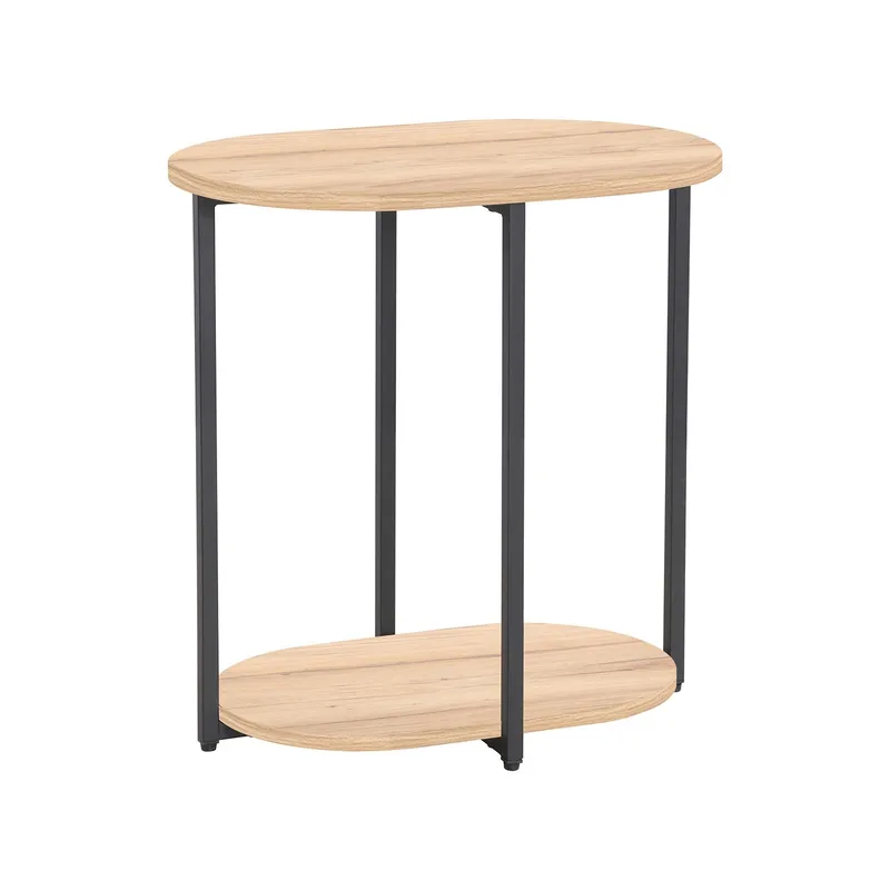 Sidebord HOME4YOU Hannes 52x35x54 cm rustik melamin, brun