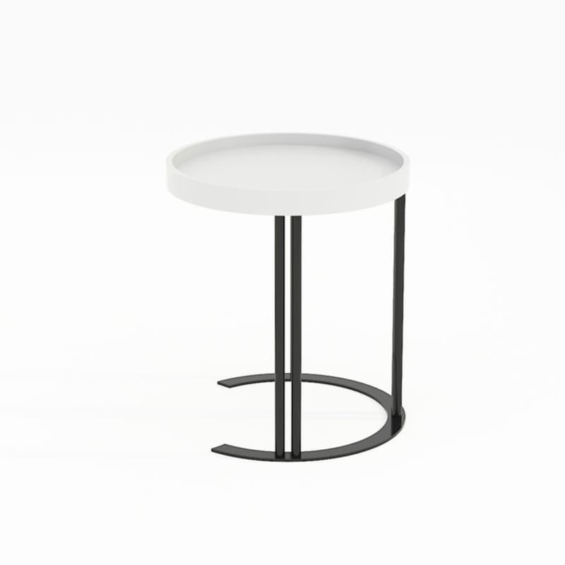 Sidebord HOME4YOU Keira 40x45 cm Hvid - hvid - Møbler - Borde - Aflastningsbord - Lampebord