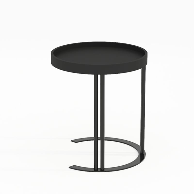 Sidebord HOME4YOU Keira 40x45 cm Sort - sort - Møbler - Borde - Aflastningsbord - Lampebord