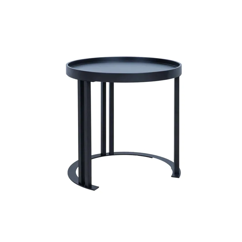 Sidebord HOME4YOU Keira 50x50 cm Sort - sort - Møbler - Borde - Aflastningsbord - Lampebord