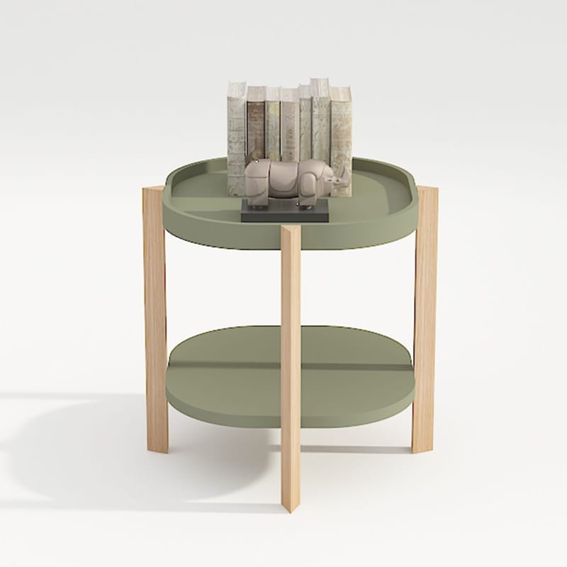 Sidebord HOME4YOU Norah 40x40x60 cm Grøn - grøn - Møbler - Borde - Aflastningsbord - Lampebord