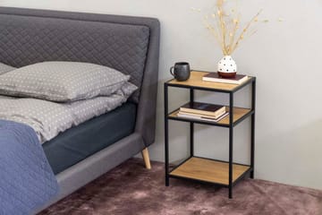 Sidebord HOME4YOU Seaford 42x35x63 cm Eg - eg - Møbler - Borde - Aflastningsbord - Sengebord