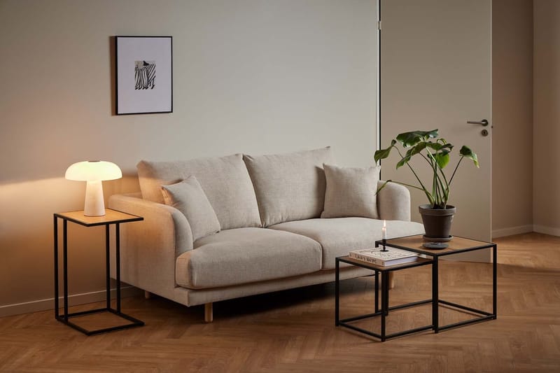 Sidebord HOME4YOU Seaford 43x35x63 cm eg - eg - Møbler - Borde - Aflastningsbord - Lampebord