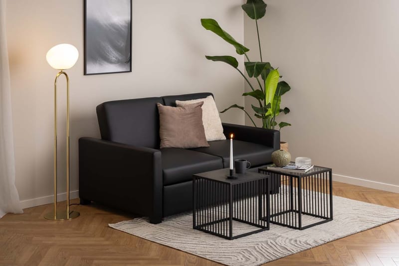 Sidebord HOME4YOU Strington 40x40x40 cm Grå - grå - Møbler - Borde - Aflastningsbord - Lampebord