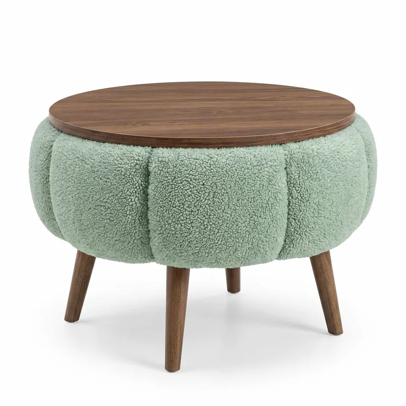 Sidebord Homitis Papatya (Ø45 x H44 cm) Grøn, undefined