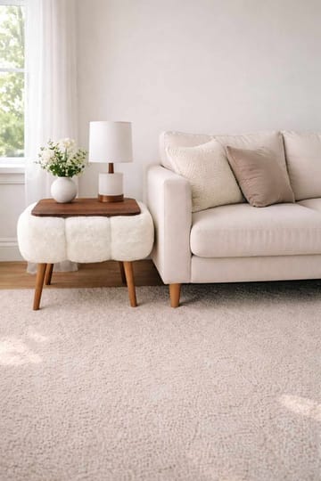 Sidebord Homitis Papatya (45 x 44 x 35 cm) Hvid - Møbler - Borde - Aflastningsbord - Lampebord