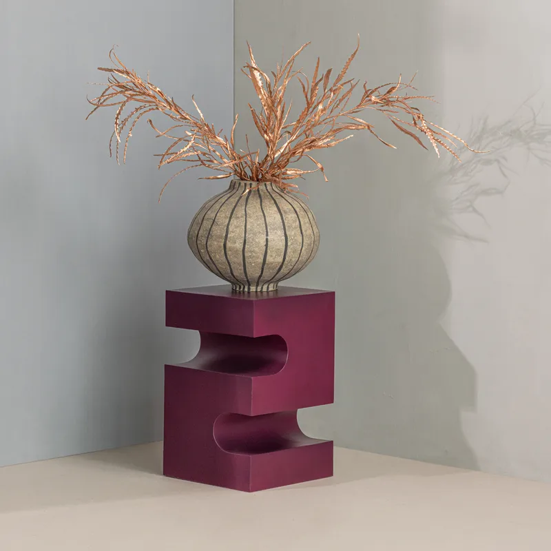 Sidebord Jessa 30 cm - Lilla/Brun - Møbler - Borde - Aflastningsbord - Lampebord