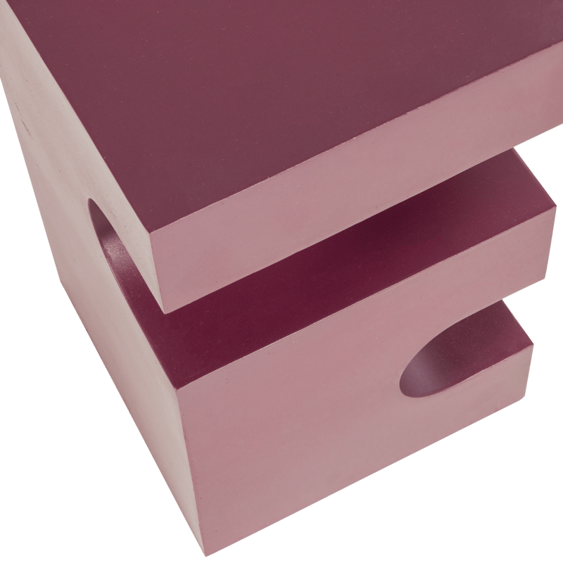 Sidebord Jessa 30 cm - Lilla/Brun - Møbler - Borde - Aflastningsbord - Lampebord