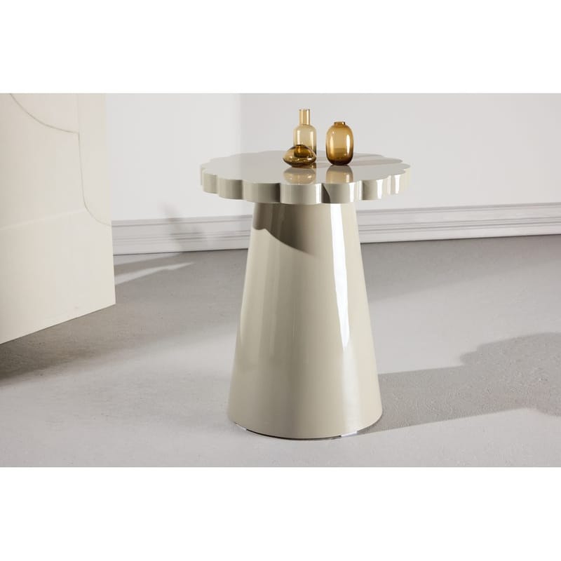 Sidebord Krull - Beige - Møbler - Borde - Aflastningsbord - Lampebord