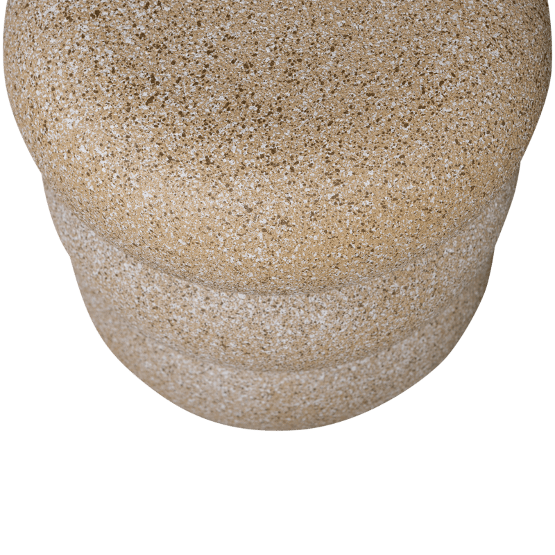 Sidebord Laurel 40 cm rundt - Beige - Møbler - Borde - Aflastningsbord - Lampebord