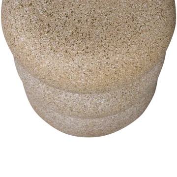 Sidebord Laurel 40 cm rundt - Beige - Møbler - Borde - Aflastningsbord - Lampebord