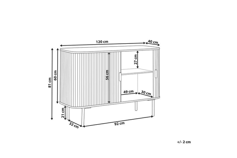 Sidebord Lindon - Møbler - Borde - Aflastningsbord - Lampebord