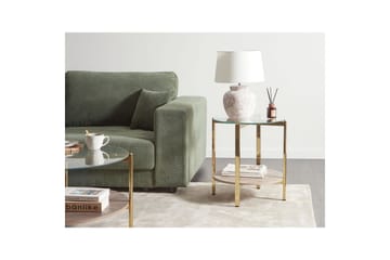 Sidebord Lovell Guld, lyst træ - Guld, lyst træ - Møbler - Borde - Aflastningsbord - Lampebord