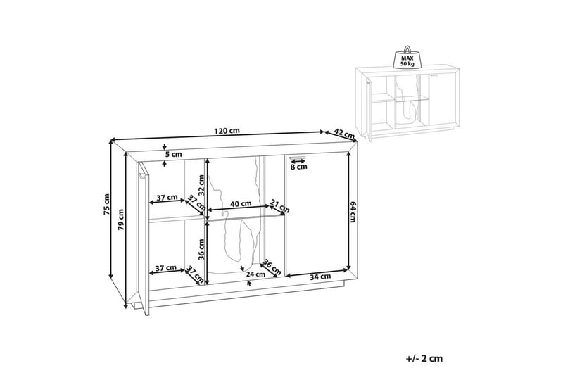 Sidebord Marana - Opbevaring - Opbevaringsmøbler - Skænke & sideboards