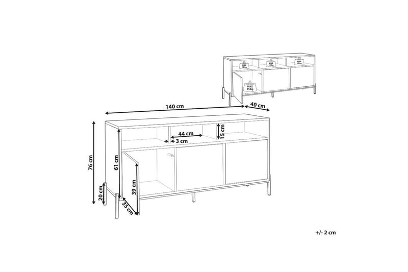 Sidebord Moines - Opbevaring - Opbevaringsmøbler - Skænke & sideboards