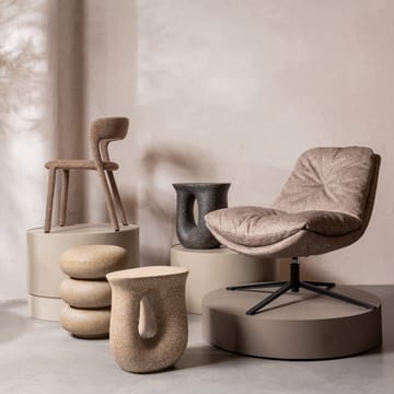 Sidebord Moson 40 cm - Beige - Møbler - Borde - Aflastningsbord - Lampebord