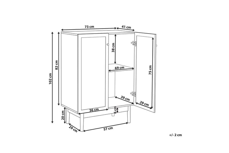 Sidebord Nivo - Møbler - Borde - Aflastningsbord - Lampebord