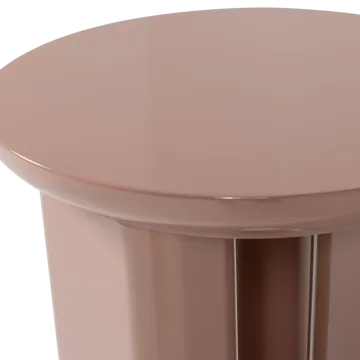 Sidebord Orivo 40 cm rundt - Gammelrosa - Møbler - Borde - Aflastningsbord - Lampebord