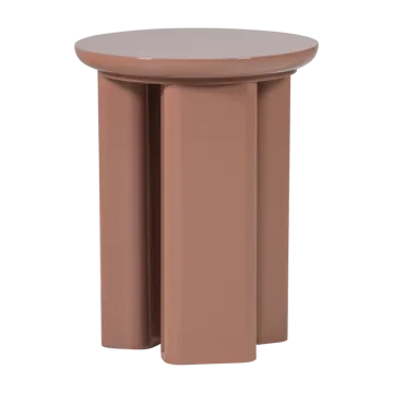 Sidebord Orivo 40 cm rundt - Gammelrosa - Møbler - Borde - Aflastningsbord - Lampebord