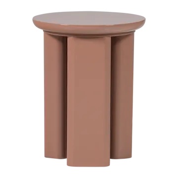 Sidebord Orivo 40 cm rundt - Gammelrosa - Møbler - Borde - Aflastningsbord - Lampebord