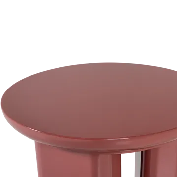 Sidebord Orivo 40 cm rundt - Rød/Rosa - Møbler - Borde - Aflastningsbord - Lampebord