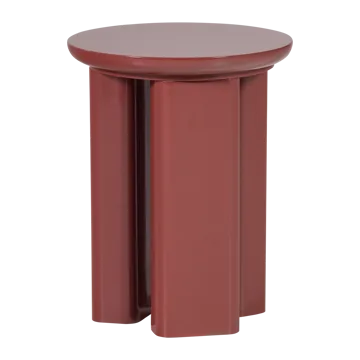 Sidebord Orivo 40 cm rundt - Rød/Rosa - Møbler - Borde - Aflastningsbord - Lampebord