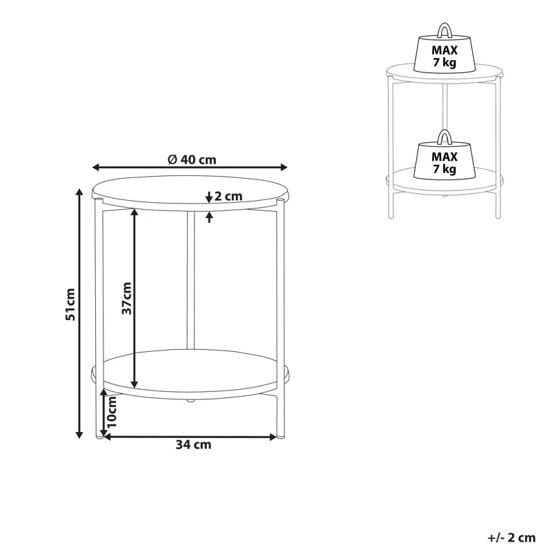 Sidebord Reva - Hvid - Møbler - Borde - Aflastningsbord - Lampebord