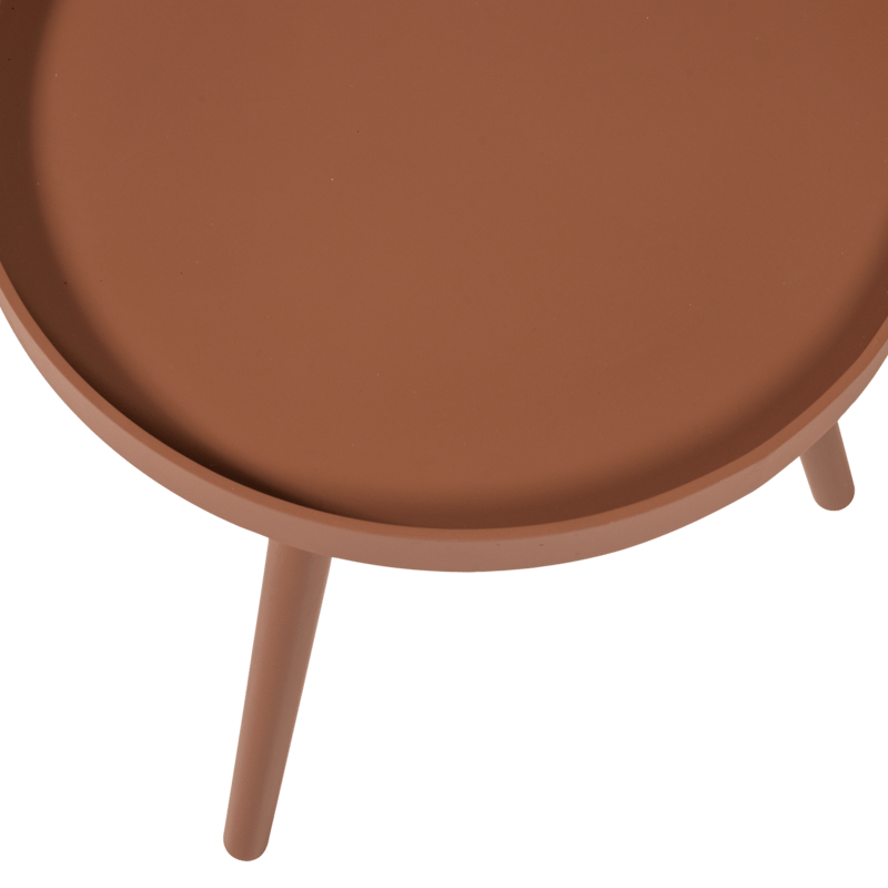 Sidebord Sasha 41 cm rundt - Gammelrosa - Møbler - Borde - Aflastningsbord - Lampebord