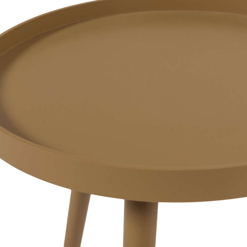 Sidebord Sasha 41 cm rundt - Honninggul - Møbler - Borde - Aflastningsbord - Lampebord