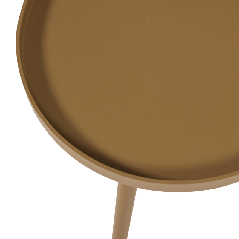 Sidebord Sasha 41 cm rundt - Honninggul - Møbler - Borde - Aflastningsbord - Lampebord