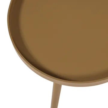 Sidebord Sasha 41 cm rundt - Honninggul - Møbler - Borde - Aflastningsbord - Lampebord
