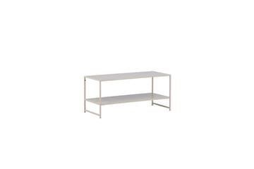 Sidebord Staal - Beige, 102x43x45 - Møbler - Borde - Aflastningsbord - Lampebord