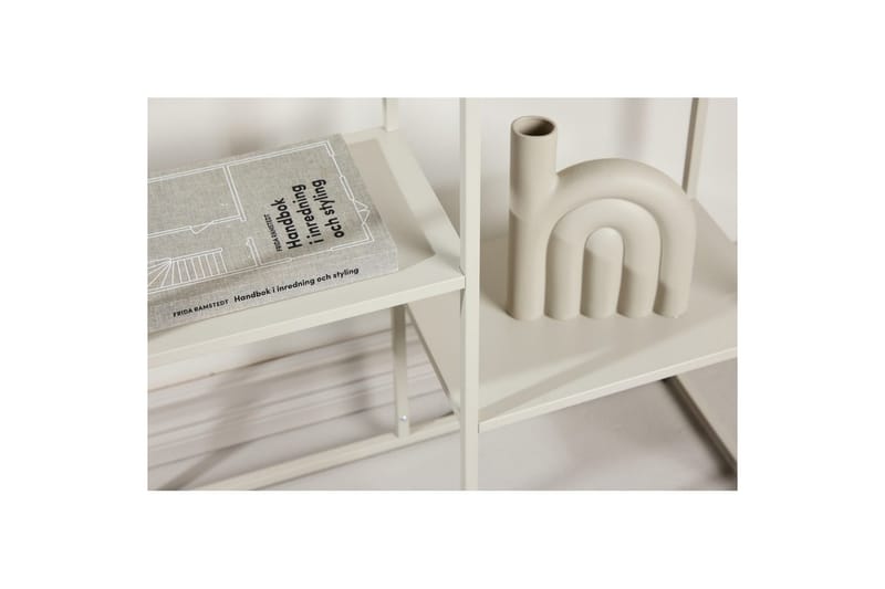 Sidebord Staal - Beige, 26x80x80 - Møbler - Borde - Aflastningsbord - Lampebord