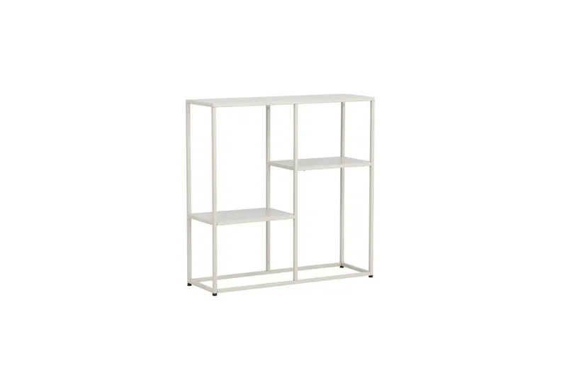 Sidebord Staal - Beige, 26x80x80 - Møbler - Borde - Aflastningsbord - Lampebord