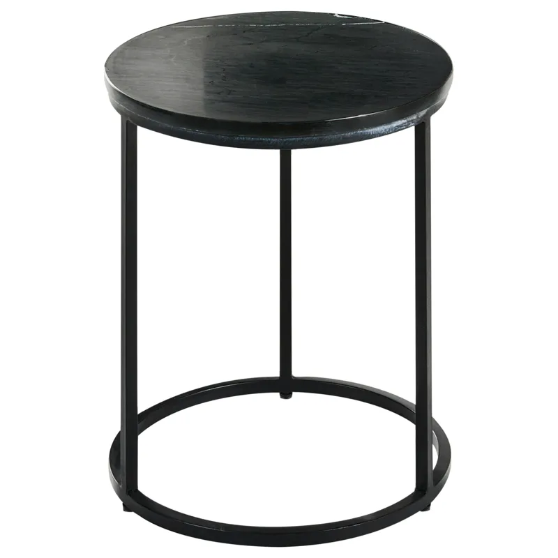 Sidebord Tyrell, Sort marmor