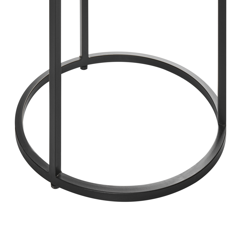 Sidebord Tyrell - Sort marmor - Møbler - Borde - Aflastningsbord - Lampebord